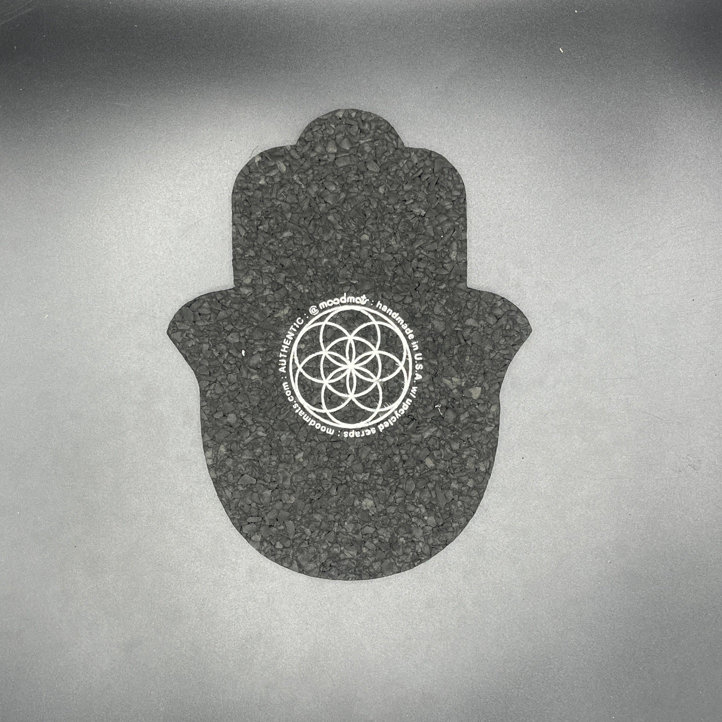 Illuminati Blue-Pink-Yellow Hamsa Hand Moodmat