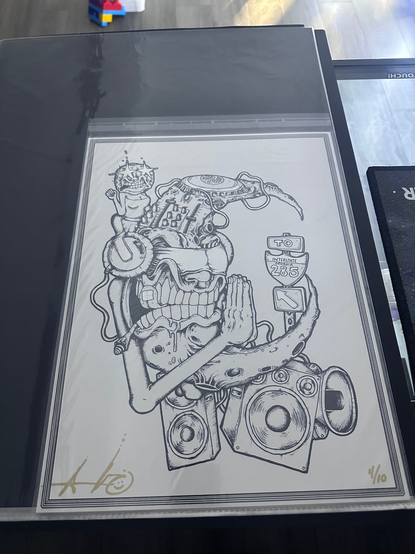 A.Brooks Blessings 285 Lava Foil Print