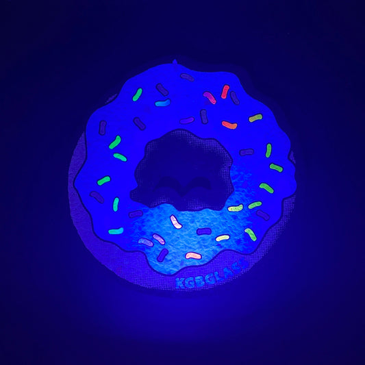 KGB Glass Vanilla Rainbow Sprinkled Donut Moodmat