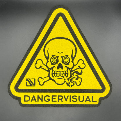 Danger Visual Neon Yellow Danger Sign Moodmat