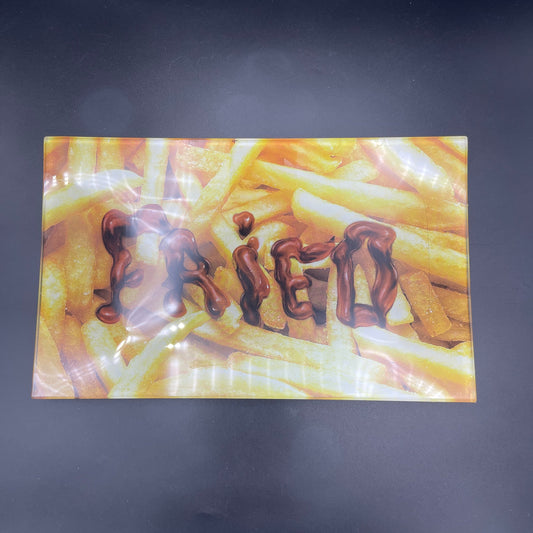 Vsyndicate Fried Fries Glass Tray