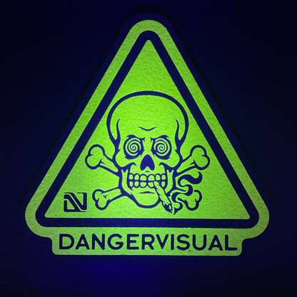 Danger Visual Neon Yellow Danger Sign Moodmat
