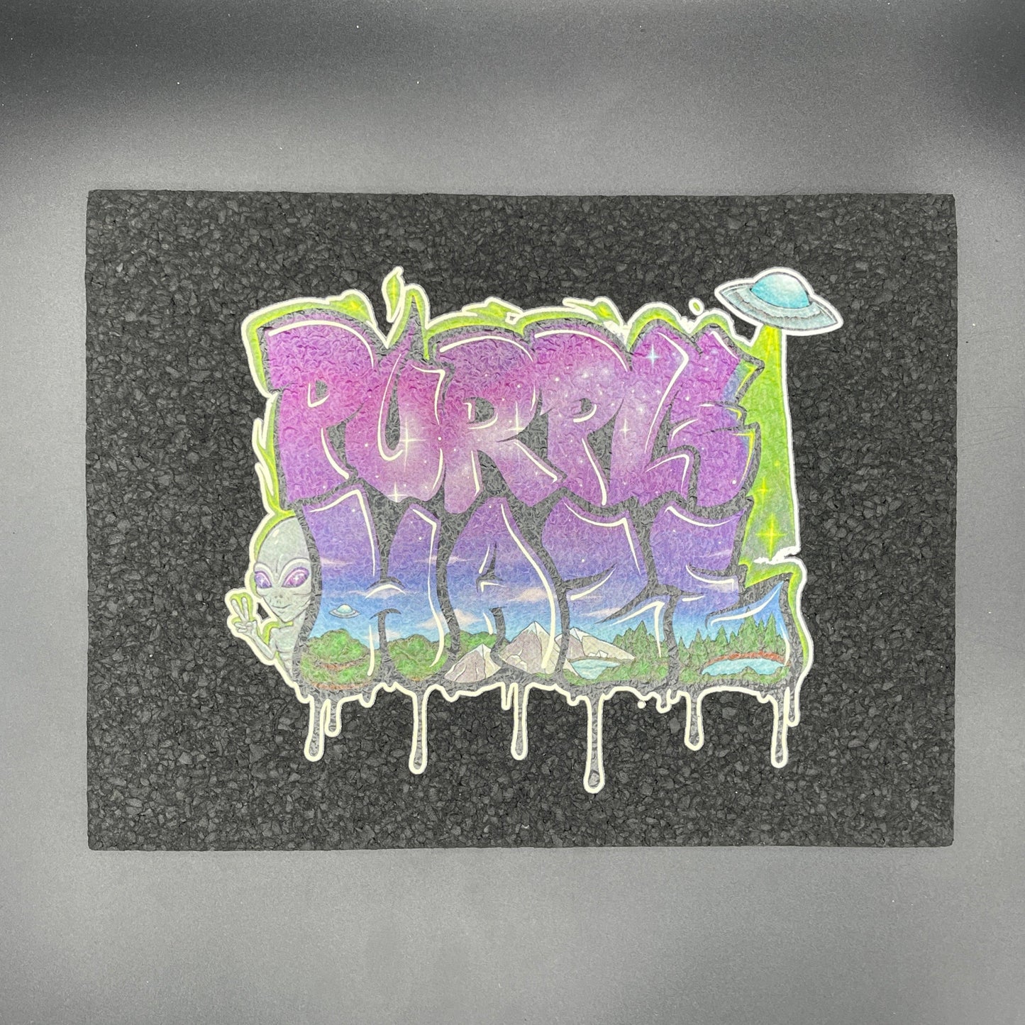 Purple Haze UFO Mountain Top Moodmat
