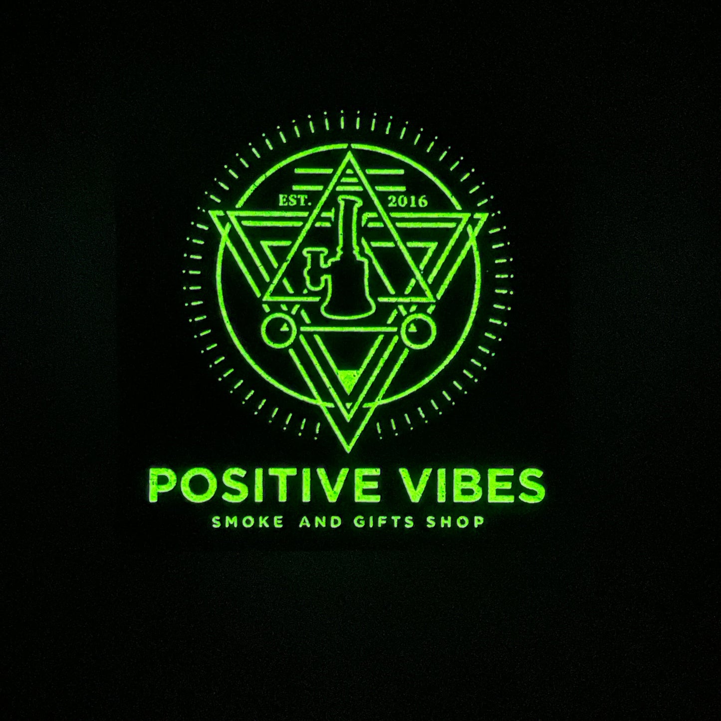 Positive Vibes Radioactive Logo Moodmat